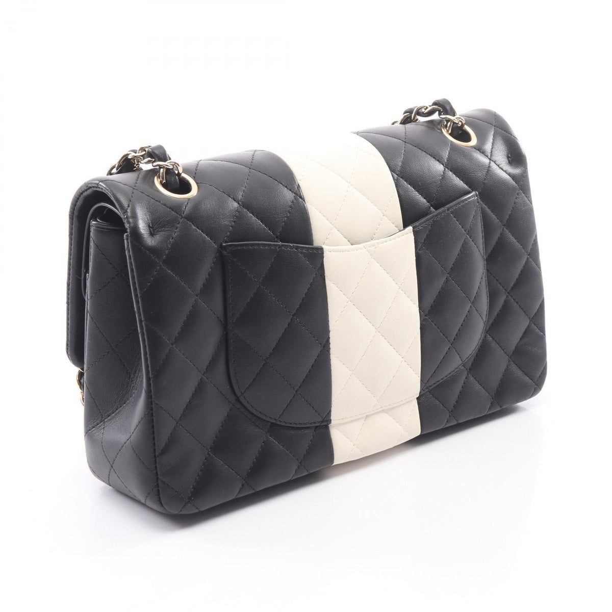 CHANEL Black Lambskin Shoulder Bag