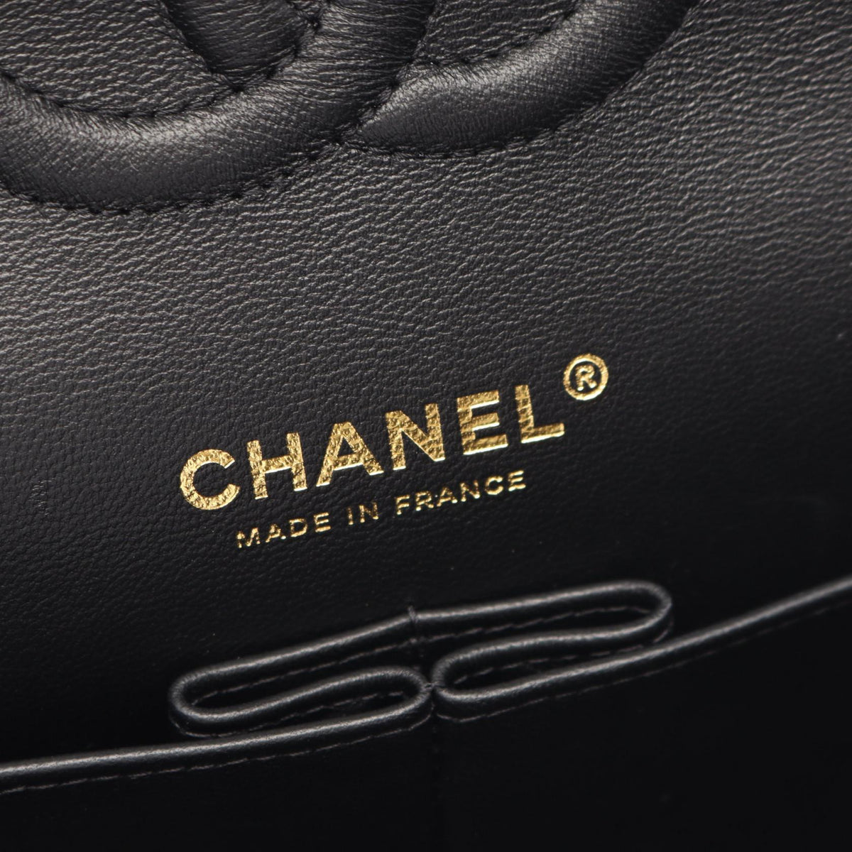 CHANEL Black Lambskin Shoulder Bag