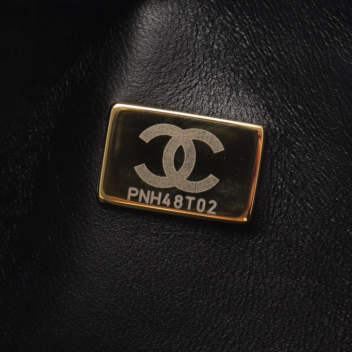 CHANEL Black Lambskin Shoulder Bag