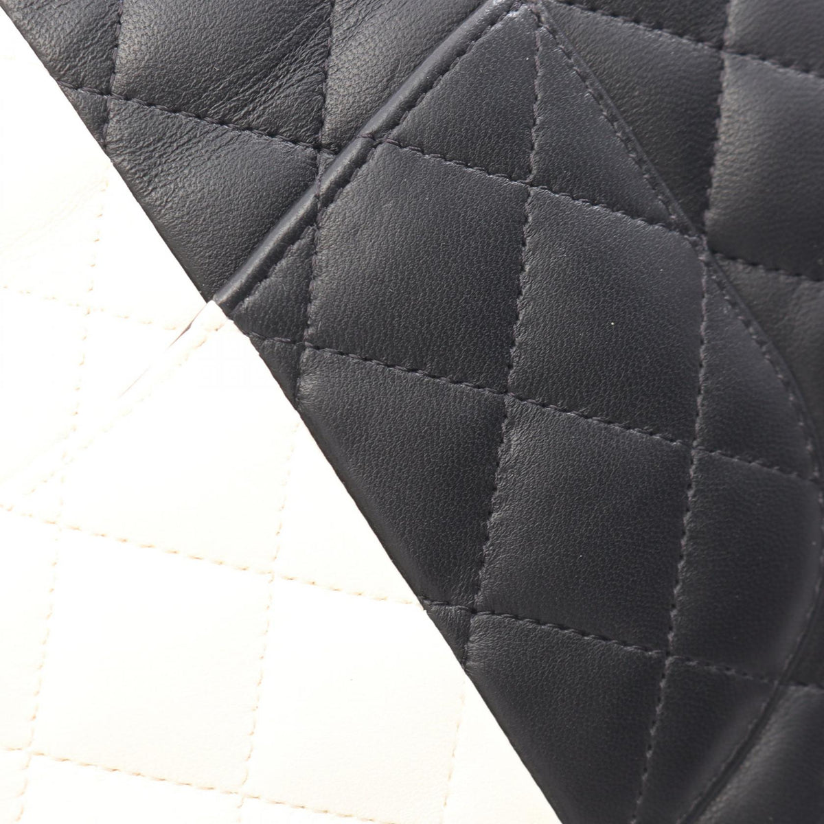 CHANEL Black Lambskin Shoulder Bag