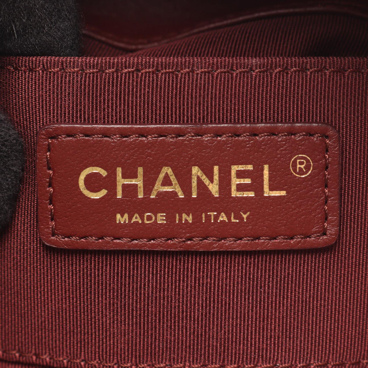 CHANEL Paris Hamburg Wool Bag Blue