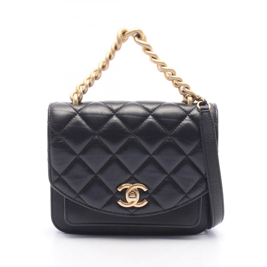 CHANEL Matelasse Lambskin Bag Black