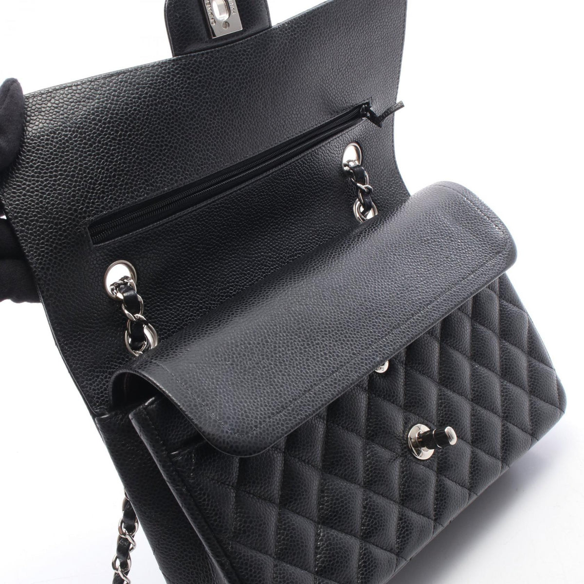 CHANEL Matelasse W Flap Shoulder Bag