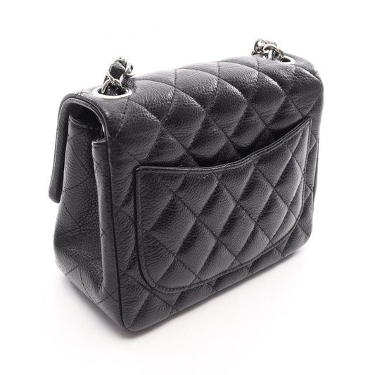 CHANEL Mini Matelasse Caviar Bag Black