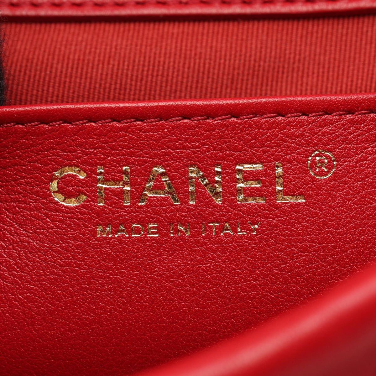 CHANEL Matelasse Small Chain Backpack Red
