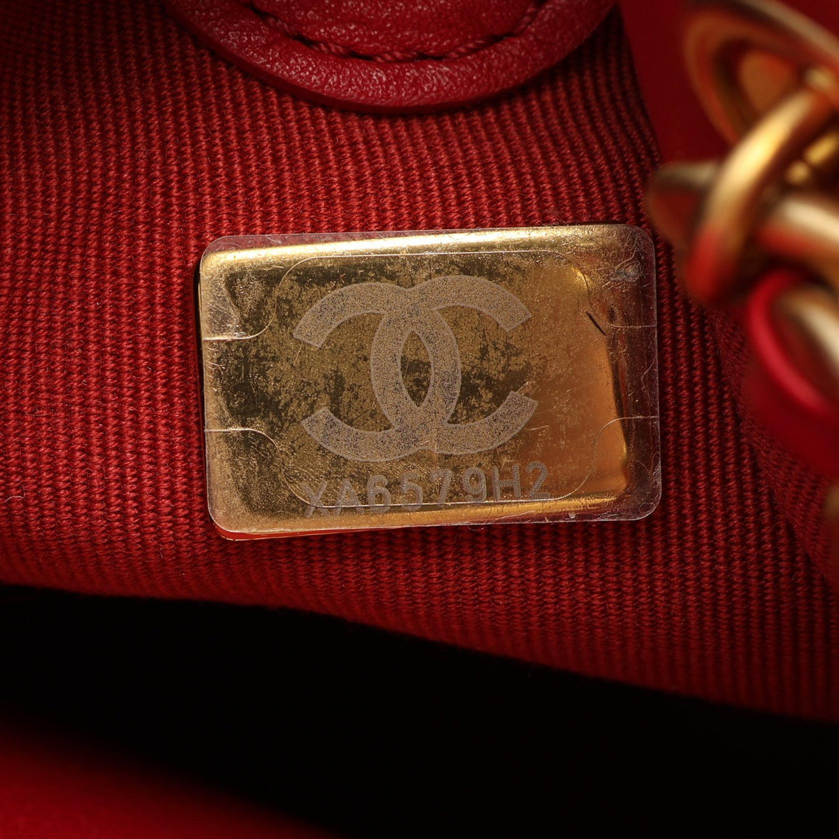 CHANEL Matelasse Small Chain Backpack Red