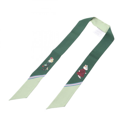 GUCCI Silk x Higuchi Yuko Scarf Green