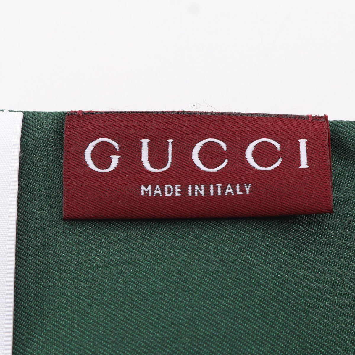 GUCCI Silk x Higuchi Yuko Scarf Green
