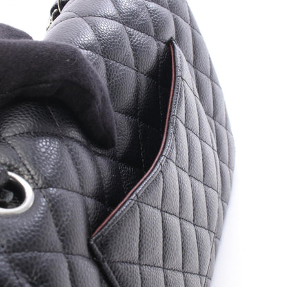 CHANEL Matelassé Double Flap Caviar Skin Shoulder Bag