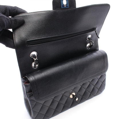 CHANEL Matelassé Double Flap Caviar Skin Shoulder Bag