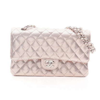 CHANEL Matelasse Double Flap Bag Pink