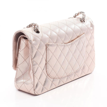 CHANEL Matelasse Double Flap Bag Pink