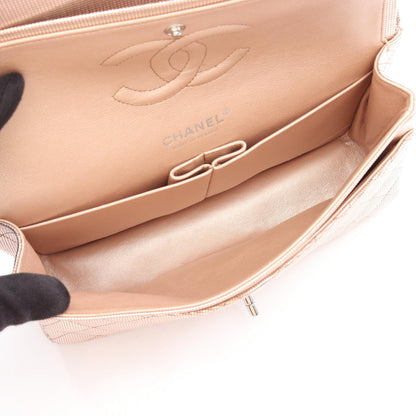 CHANEL Matelasse Double Flap Bag Pink