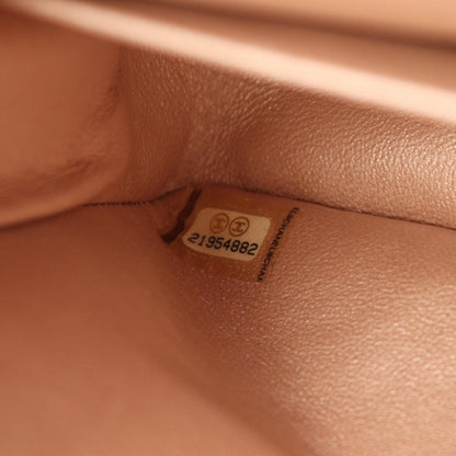 CHANEL Matelasse Double Flap Bag Pink