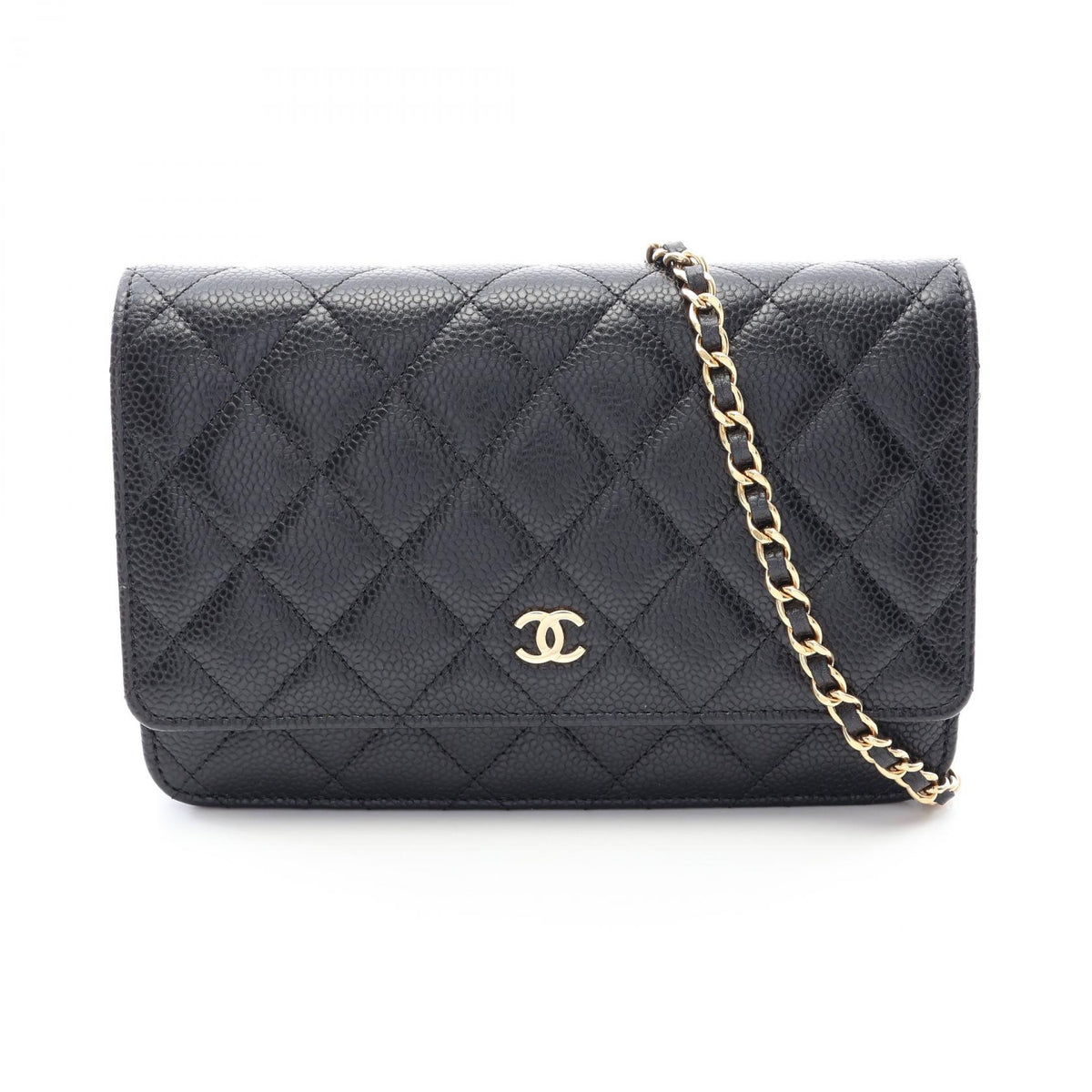 CHANEL Matelasse Caviar Skin Bag Black