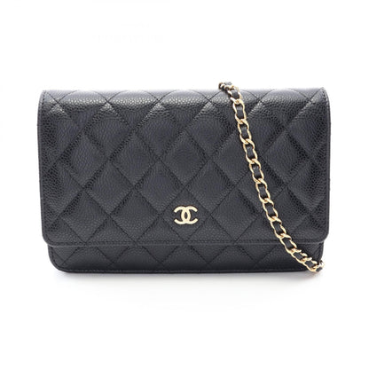 CHANEL Matelasse Caviar Skin Bag Black