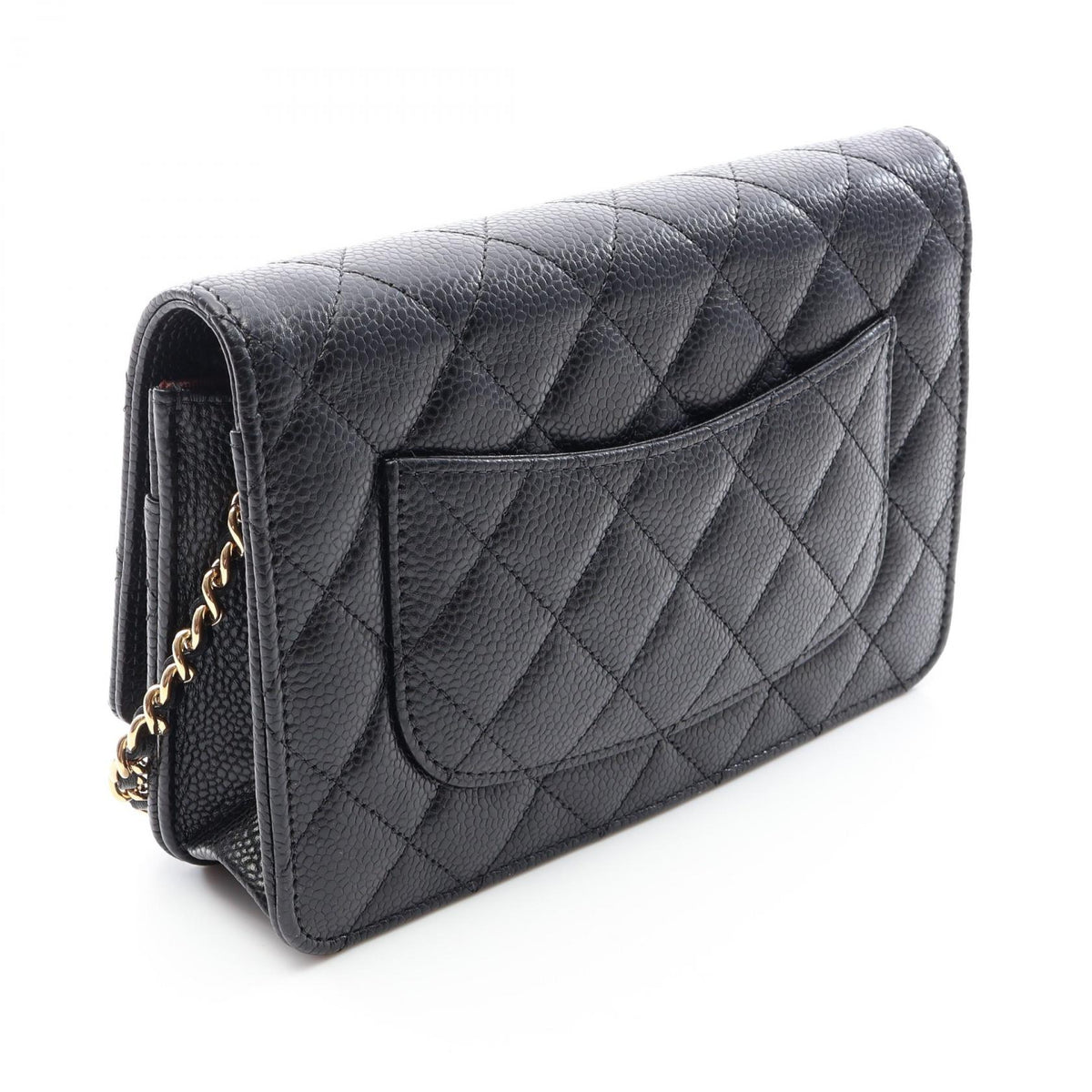 CHANEL Matelasse Caviar Skin Bag Black