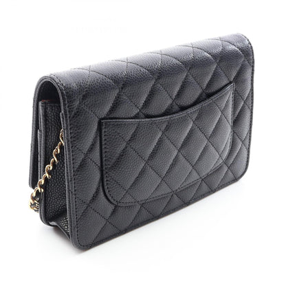 CHANEL Matelasse Caviar Skin Bag Black