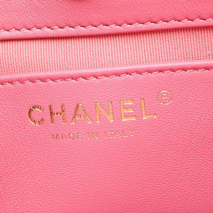 CHANEL Matelasse Small Hobo Bag Pink