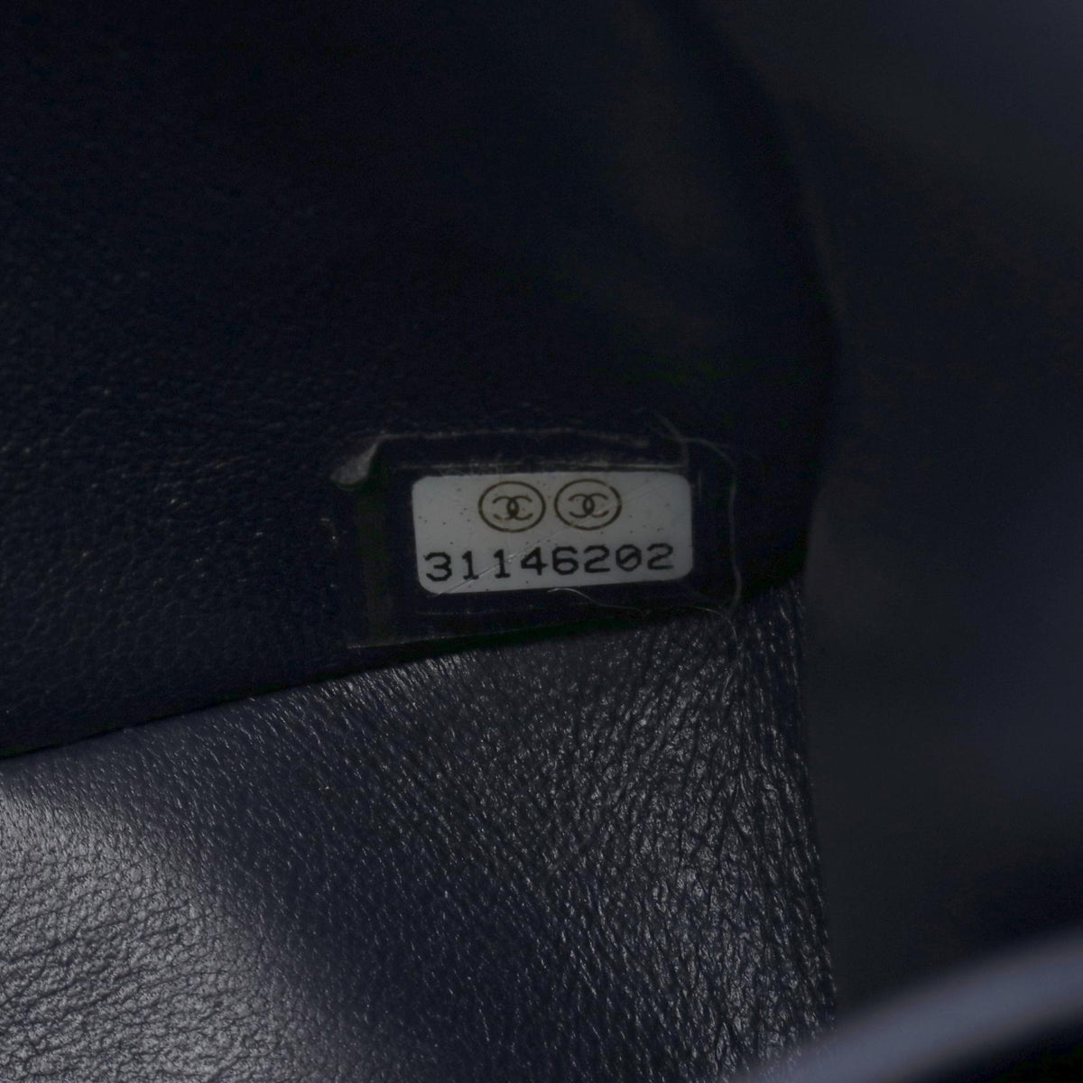 CHANEL Matelasse Double Flap Navy Caviar Shoulder Bag