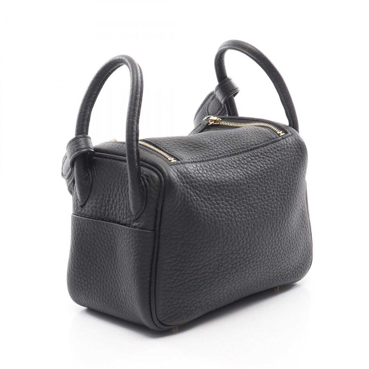 HERMES Lindy Mini Taurillon Bag Black