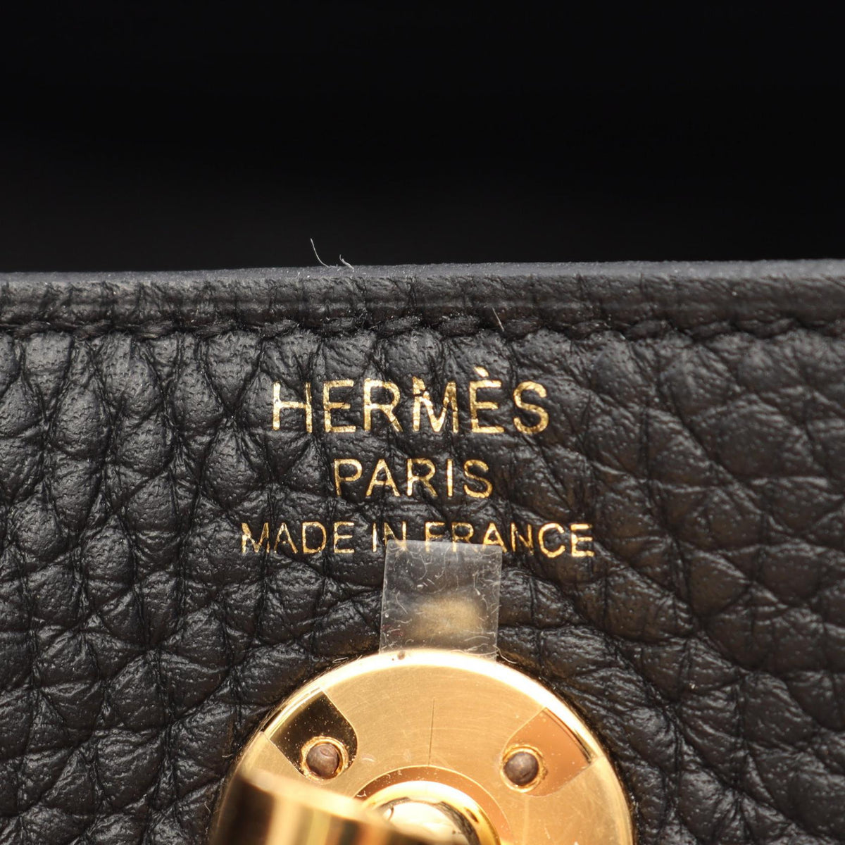 HERMES Lindy Mini Taurillon Bag Black