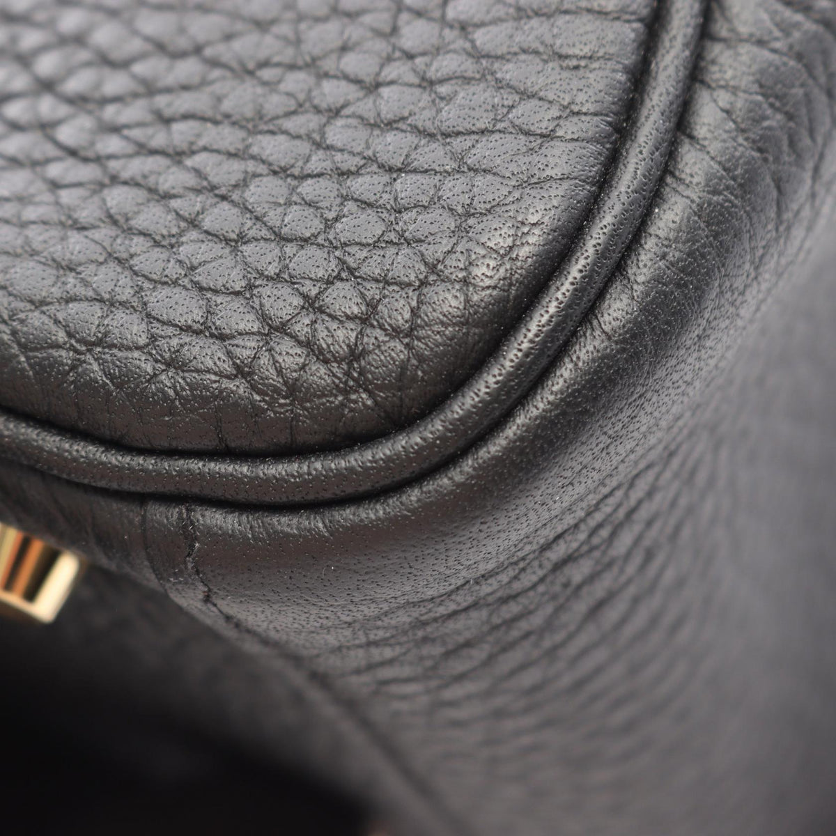 HERMES Lindy Mini Taurillon Bag Black