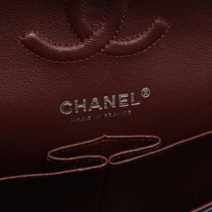 CHANEL Matelasse Double Black Lambskin Shoulder Bag