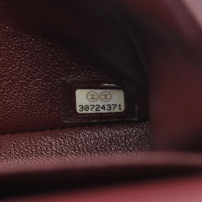CHANEL Matelasse Double Black Lambskin Shoulder Bag