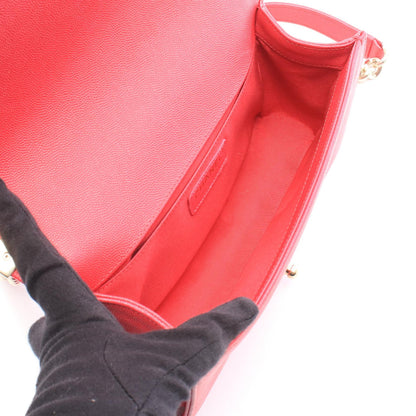 CHANEL Boy Chanel Caviar Skin Bag Pink