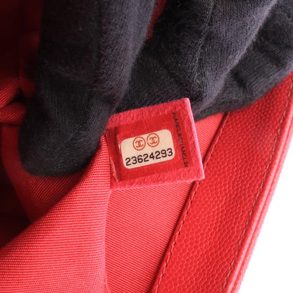 CHANEL Boy Chanel Caviar Skin Bag Pink