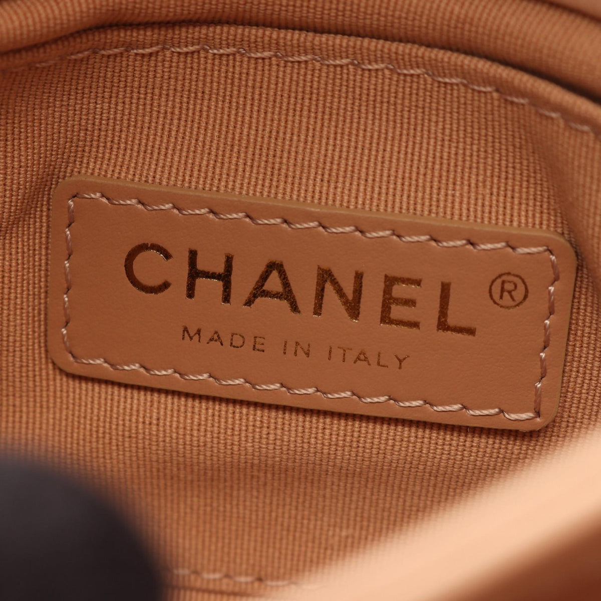 CHANEL Mini Matelasse Shoulder Bag Beige