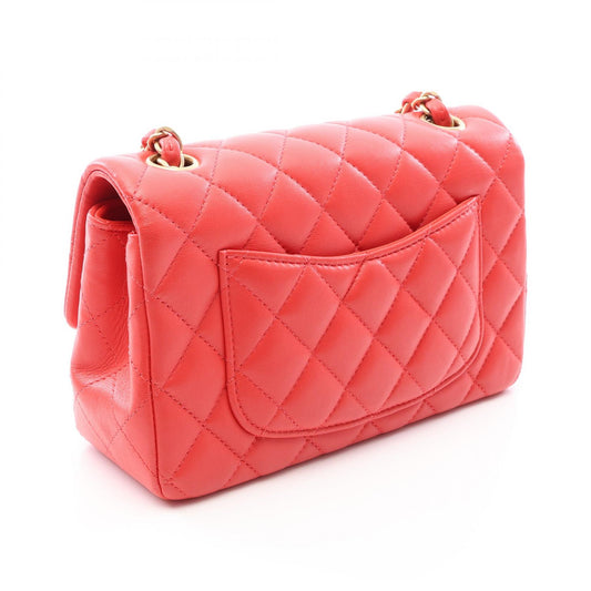 CHANEL Mini Matelasse 20 Lambskin Bag Red