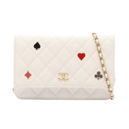 CHANEL Quilted Caviar Skin Shoulder Bag