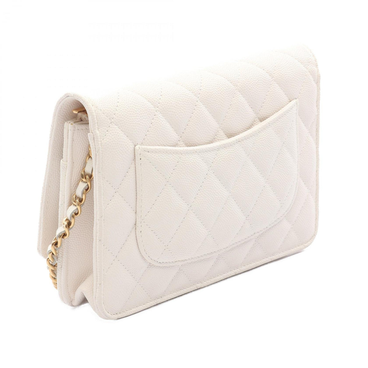 CHANEL Quilted Caviar Skin Shoulder Bag