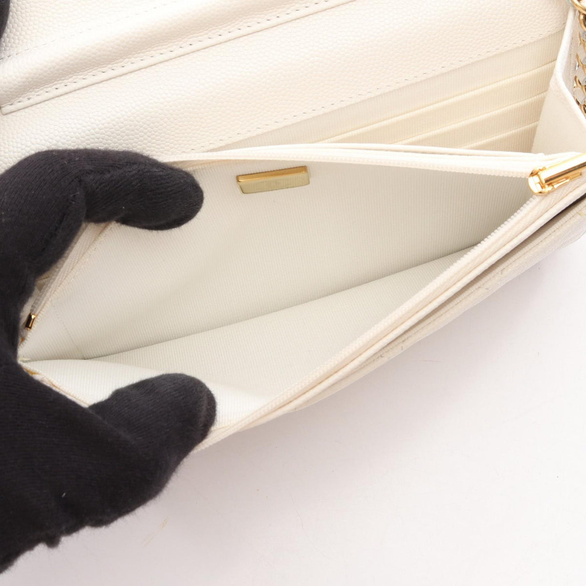 CHANEL Quilted Caviar Skin Shoulder Bag