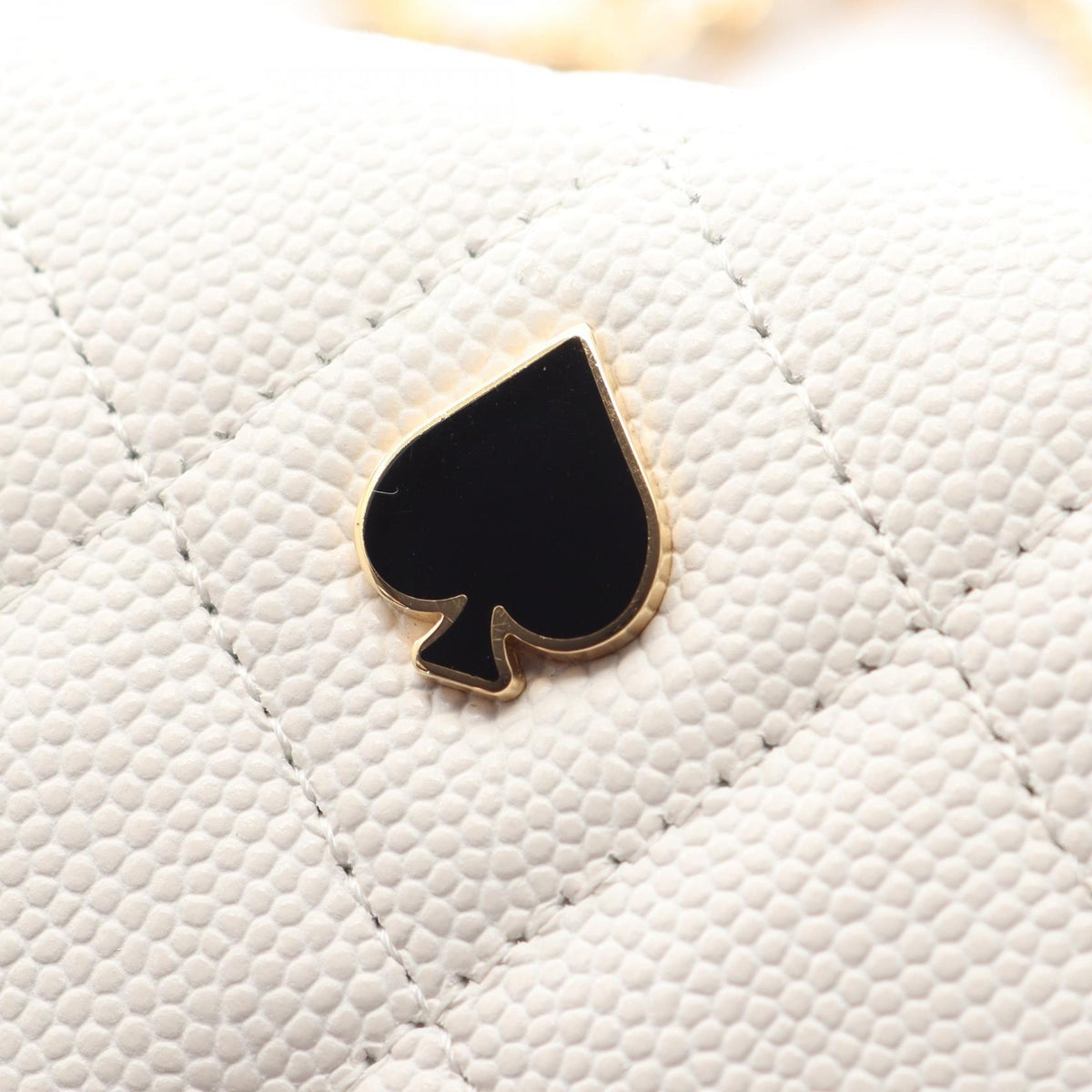 CHANEL Quilted Caviar Skin Shoulder Bag