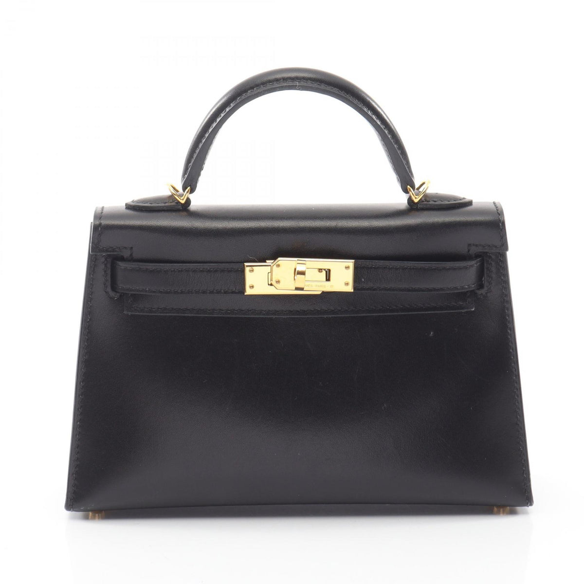 HERMES Mini Kelly II Box Calf 2WAY Handbag