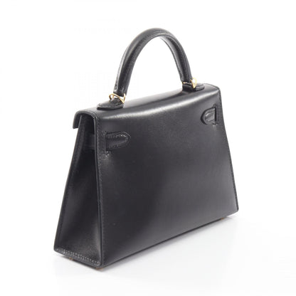 HERMES Mini Kelly II Box Calf 2WAY Handbag