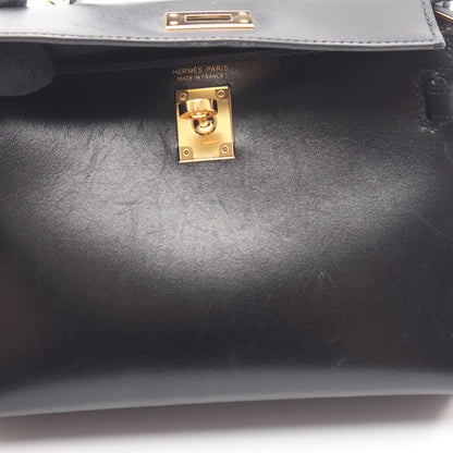 HERMES Mini Kelly II Box Calf 2WAY Handbag