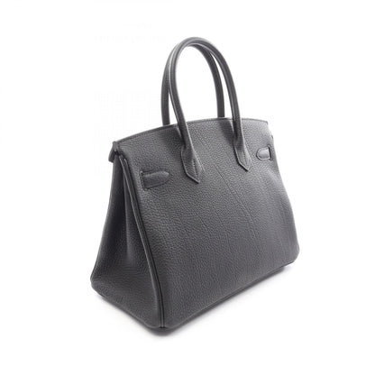 HERMES Birkin 30 Togo Leather Bag Black