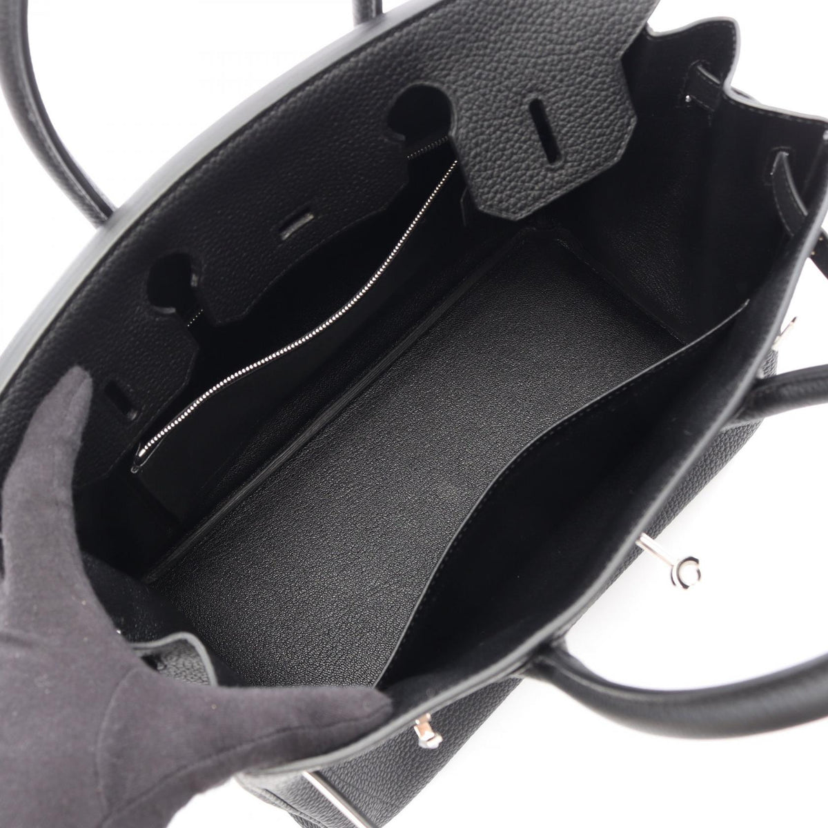 HERMES Birkin 30 Togo Leather Bag Black