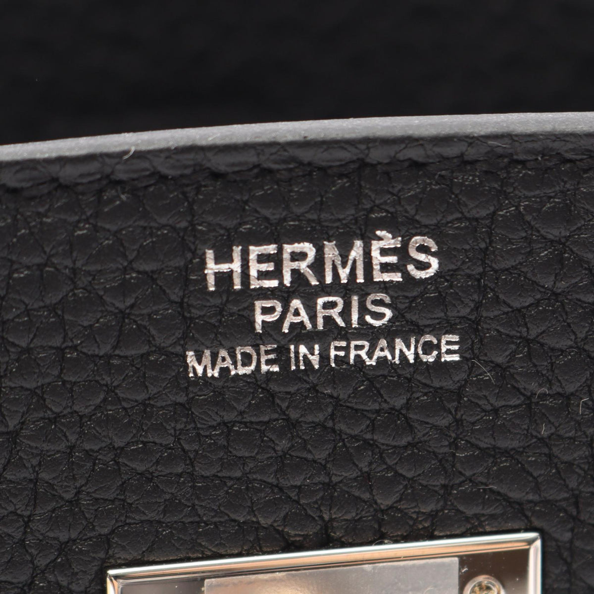 HERMES Birkin 30 Togo Leather Bag Black