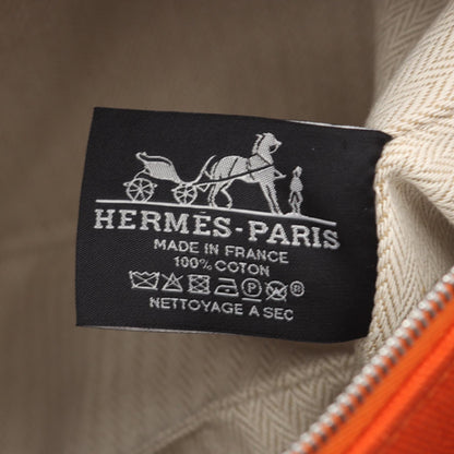 HERMES Bride-a-Brac GM Canvas Bag Orange