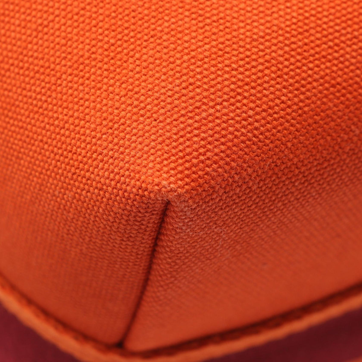 HERMES Bride-a-Brac GM Canvas Bag Orange
