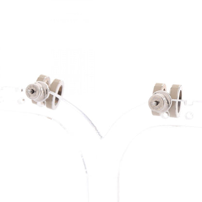 HERMES Mini Pop H Earrings Silver