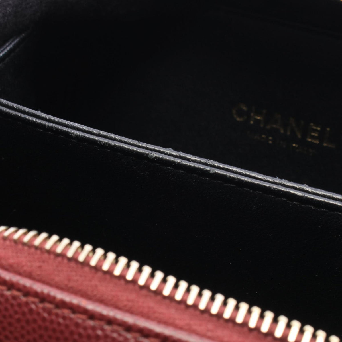 CHANEL CC Filigree Small Bag Bordeaux