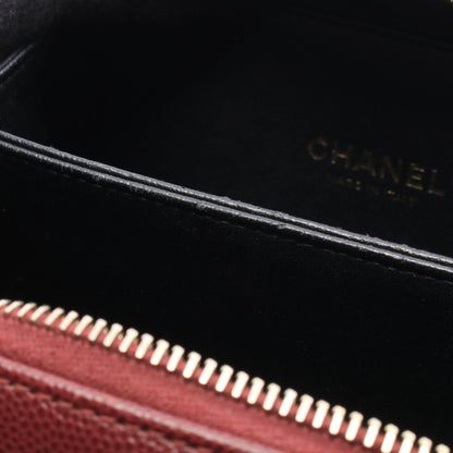 CHANEL CC Filigree Small Bag Bordeaux