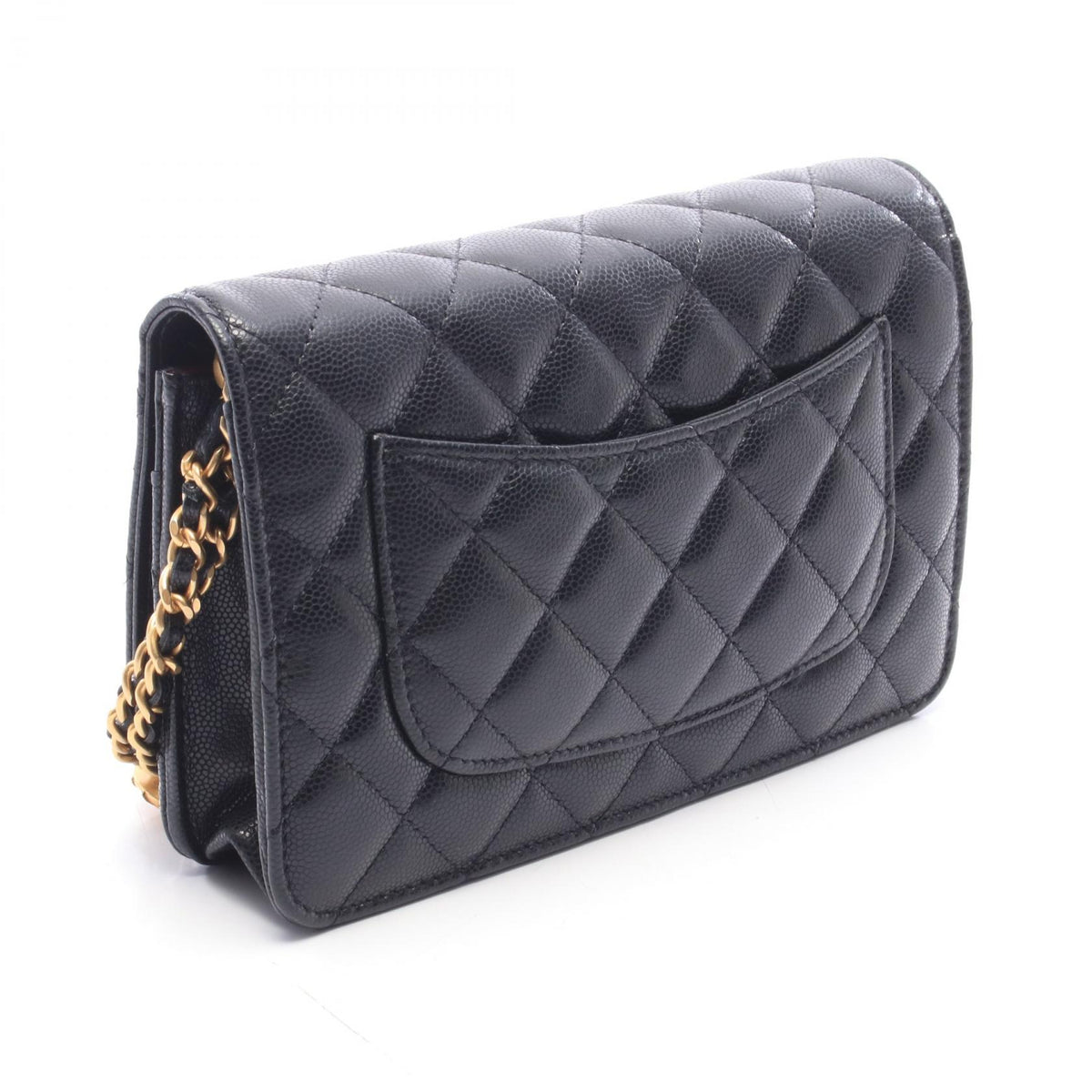 CHANEL Matelasse Caviar Skin Bag Black
