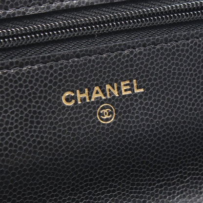 CHANEL Matelasse Caviar Skin Bag Black